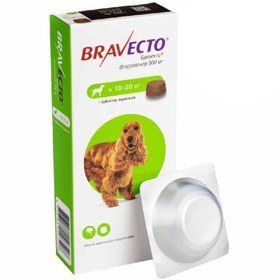 تصویر قرص ضد کک و کنه و جرب سگ براوکتو (برای وزن 10 تا 20 کیلو) Bravecto - Flea and tick chew for dogs