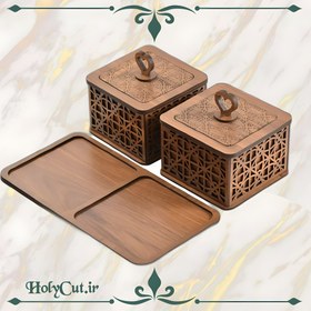 تصویر قندان 2 عددی هولی‌کات 