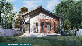 تصویر پلان ویلا فلت 95 متری فلت مدرن villa-032 