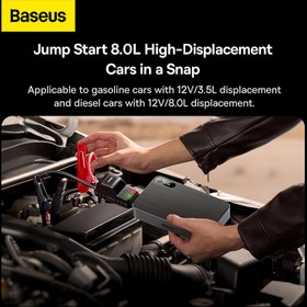 تصویر جامپ استارتر و پاوربانک 16000 هزار بیسوس Baseus Super Energy Pro jump Starter for Car 1600A 