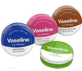 تصویر کرم نرم کننده لب وازلین مدل آلوئه‌ورا حجم 20 میل Vaseline Aloevera Lip Therapy 20 Gr