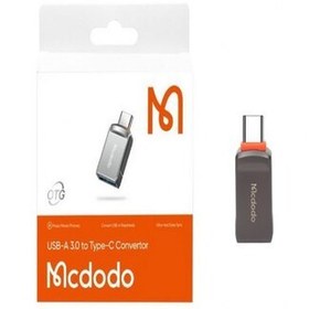 تصویر تبدیل Mcdodo OTG USB3.0 TO Type-C مدل OT-8730 خاکستری رنگ با گارانتی یکساله معتبر شرکتی 