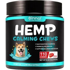 تصویر تشویقی سگ جویدنی آرامبخش اویمال با طعم بیکن بسته 110 عددی 