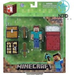 تصویر اکشن فیگور ماینکرافت مدل استیو سایز ۲۳ سانتیمتر 