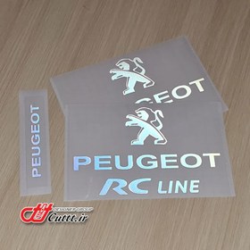 تصویر استیکر حرارتی طرح PEUGEOT RC LINE کد 10255 