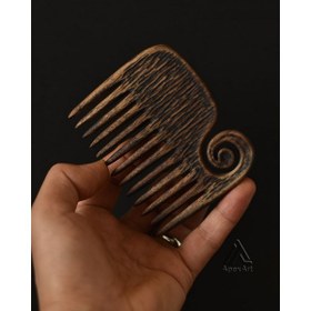 تصویر شانه چوبی طرح نهنگ 