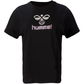 تصویر تی شرت آستین کوتاه زنانه سیاه برند hummel 911601-2001 Surf Kadın T-shırt