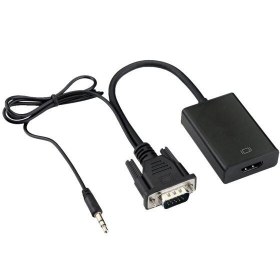 تصویر تبدیل VGA به HDMI ا VGA to HDMI Converter with audio VGA to HDMI Converter with audio