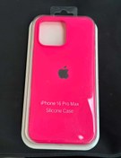 تصویر گارد آیفون ۱۶ پرو مکس رنگ صورتی مدل سیلیکونی اورجینال Guard iphone 16 pro max pink model silicone