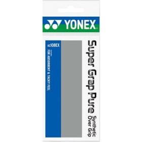 تصویر اورگریپ یونکس Yonex Super Grap Pure Overgrip بسته تکی طوسی تورنو یونکس اورجینال
