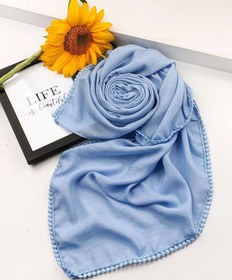 تصویر روسری اسلب حاشیه عدسی 