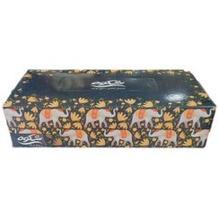 تصویر دستمال کاغذی جعبه ای 200 برگ گلدار شکوه 