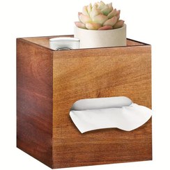 تصویر جا دستمال کاغذی چوبی کد 002 