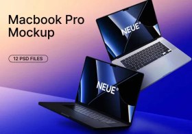 تصویر کیت موکاپ مک بوک پرو | MacBook Pro Mockup 