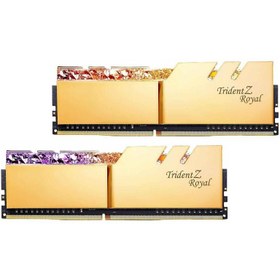 تصویر رم دسکتاپ DDR4 دو کاناله 4400 مگاهرتز جی اسکیل مدل TRIDENT Z ROYAL RGB ظرفیت 32 گیگابایت CL17 ا رم دسکتاپ DDR4 دو کاناله 4400 مگاهرتز جی اسکیل مدل Trident Z Royal Gold ظرفیت 32 گیگابایت CL17 رم دسکتاپ DDR4 دو کاناله 4400 مگاهرتز جی اسکیل مدل Trident Z Royal Gold ظرفیت 32 گیگابایت CL17