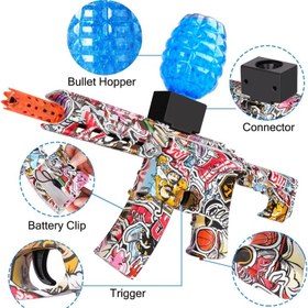 تصویر تفنگ بازی مدل تیر ژله ای cod i5 