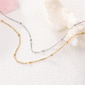 تصویر 0159. گردنبند نقره مدل زنجیر توپی 