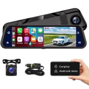 تصویر آینه دوربین ثبت وقایع 9.66 اینچ دارای کارپلی و اندروید اتو 