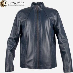 تصویر کاپشن مردانه چرم طبیعی یقه دیپلمات کد CH200400 