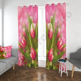 تصویر پنل آماده چاپی مخمل طرح گل 