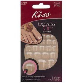 تصویر ناخن مصنوعي کيس مدل Express On ا Kiss Express On Nail Extension Kiss Express On Nail Extension
