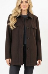 تصویر کت فوتر کوبیده قهوه ای0076/مناسب سایزS/وارداتی 