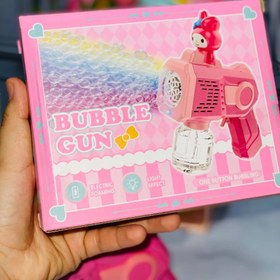 تصویر تفنگ حباب ساز کرومی 