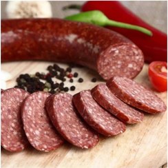 تصویر سوجوک ترکیه وزن ۱۶۵ گرم سوسیس فیله مرغ 