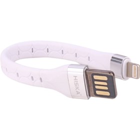 تصویر کابل آیفون (Lightning) پاوربانکی ios - white) HISKA) مدل LX-1015 طول 15 سانتی متر 10007