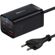 تصویر شارژر رومیزی فست 2 تایپ‌سی و 2 یواس‌بی 65 وات بیسوس GaN3 Pro Baseus GaN3 Pro 65W Fast 2 Type-C and 2 USB Desktop Charger