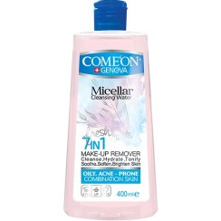 تصویر آب پاک کننده آرایش صورت کامان مدل OILY SKIN حجم 400 میلی لیتر 