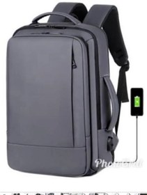 تصویر کوله پشتی لپ تاپ BackPack Grey-Cloth BackPack Grey-Cloth Type A-1905 Grey