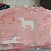 تصویر پتو شب نما یک نفره طرح اسب تک شاخ 