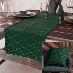 تصویر ست کوسن و رانر کد S115-2 کلاسیک_هندسی