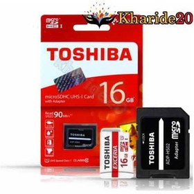 تصویر قیمت عمده رم میکرو توشیبا حرفه ای با خشاب Toshiba 16GB 90MB 