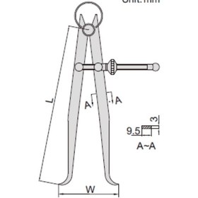 تصویر پرگار داخل سنج 200-7261 اینسایز (220 میلیمتر) inside-spring-calipers-200-7261-insize