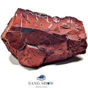 تصویر جاسپر قرمز کلاس جهانی و اصل و معدنی با ژئود های ریز کوارتز S1198 