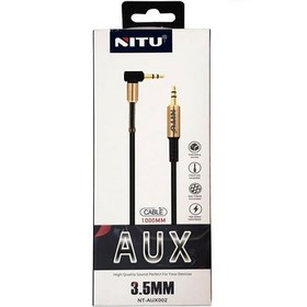 تصویر کابل Nitu NT-AUX002 AUX 1m یکسر L Nitu NT-AUX002 1m AUX Cable