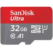 تصویر کارت حافظه microSDXC سن دیسک مدل Ultra A1 کلاس 10 استاندارد UHS-I سرعت 120MBps ظرفیت 32 گیگابایت ا ا SanDisk Ultra microSDHC UHS-I Card 32GB speed up to 120mb/s SanDisk Ultra microSDHC UHS-I Card 32GB speed up to 120mb/s