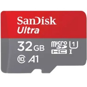 تصویر کارت حافظه microSDXC سن دیسک مدل Ultra A1 کلاس 10 استاندارد UHS-I سرعت 120MBps ظرفیت 32 گیگابایت ا ا SanDisk Ultra microSDHC UHS-I Card 32GB speed up to 120mb/s SanDisk Ultra microSDHC UHS-I Card 32GB speed up to 120mb/s
