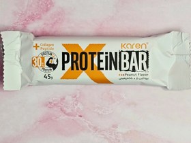 تصویر پروتئین بار 45 گرمی کارن - یک عددی / نارگیلی Protein Bar 45 g Karen