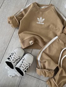 تصویر ست آدیداس کرمی نوزادی 