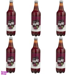 تصویر نوشابه گازدار انگور عالیس حجم 1000 میلی لیتر بسته 6 عددی 