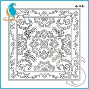 تصویر شال چهار بته آموزشی همراه با نخ رنگرزی گیاهی 