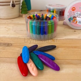 تصویر مداد شمعی جادویی ضدآب 24 و 36 رنگ 