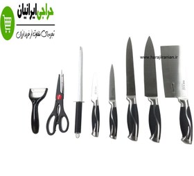 تصویر سرویس چاقو آشپزخانه ۹ پارچه مکسی مدل KS044 ا Mexxi KS-044 9PCS Knife Set Mexxi KS-044 9PCS Knife Set
