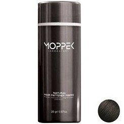 تصویر پودر پرپشت کننده موی مشکی موپک 25 گرم Moppek Black Natural Hair Fibers Powder Black 25gr