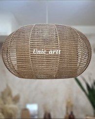 تصویر لوستر محدبی دو لابه قطر 50 