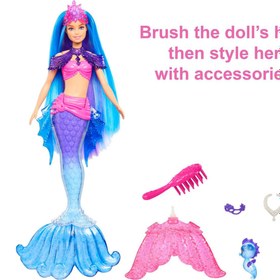 تصویر عروسک باربی پری دریایی Mattel Mermaid Power 