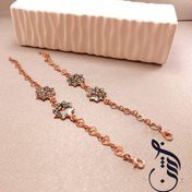 تصویر دستبند مس و فیروزه کوبی تاج بانو 